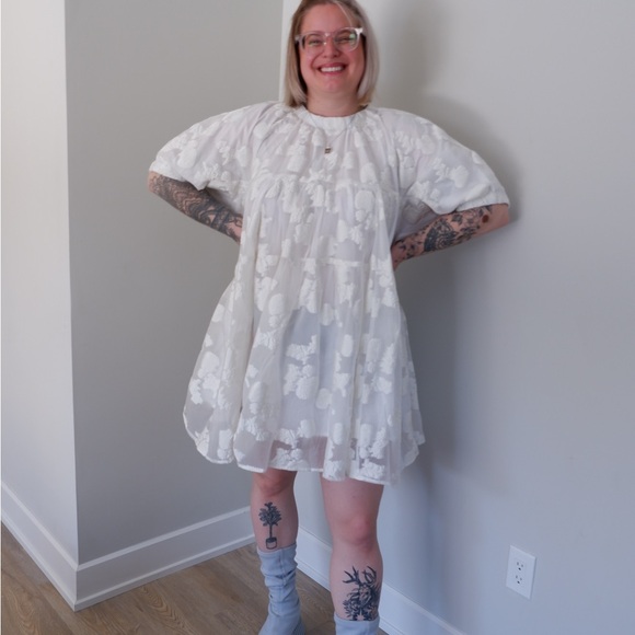 Sister Jane Dresses & Skirts - Sister Jane White Floral Mini Dress